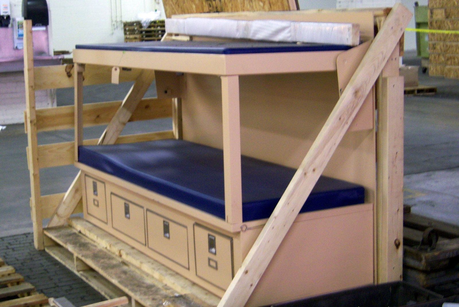Powder-coated marine furniture
